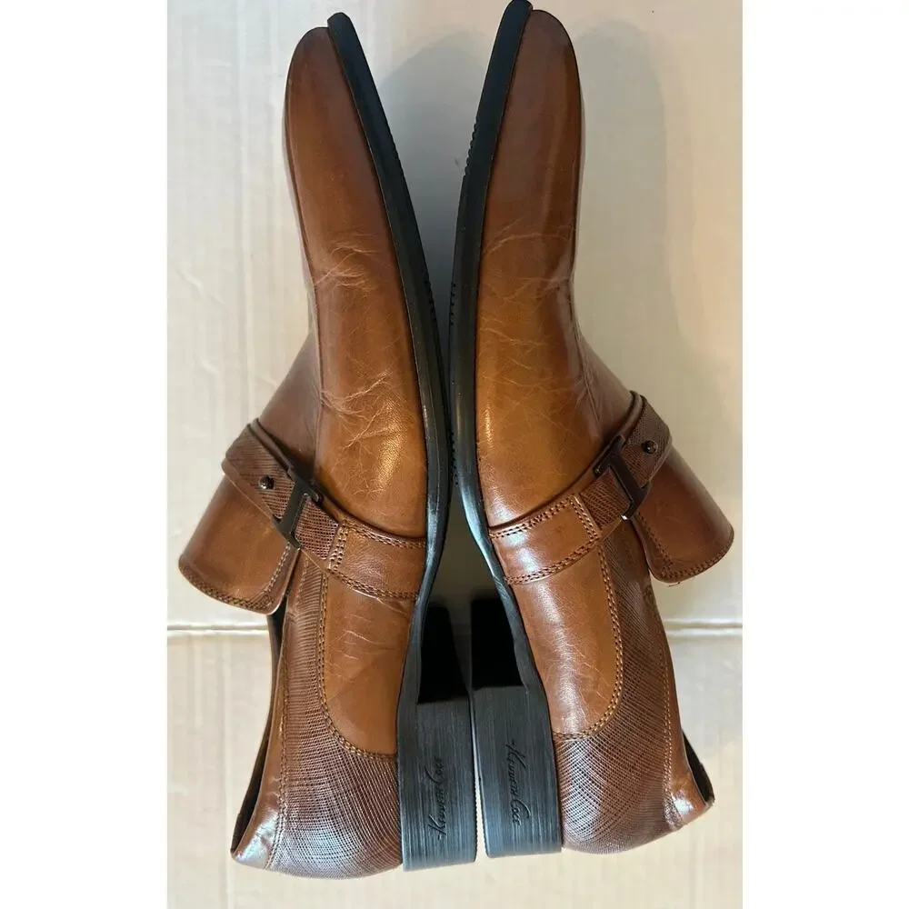 Kenneth Cole Men’s Size 9 Brown Loafers Leather Oxford‎ Shoes Dress